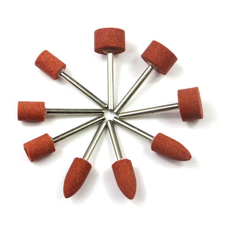 LUO KE Carving Expert 9pcs Abrasive Mounted Stone for Dremel Rotary Tools Grinding Stone Wheel Head Dremel Accessories 1/8 Inch Shank - Image 2